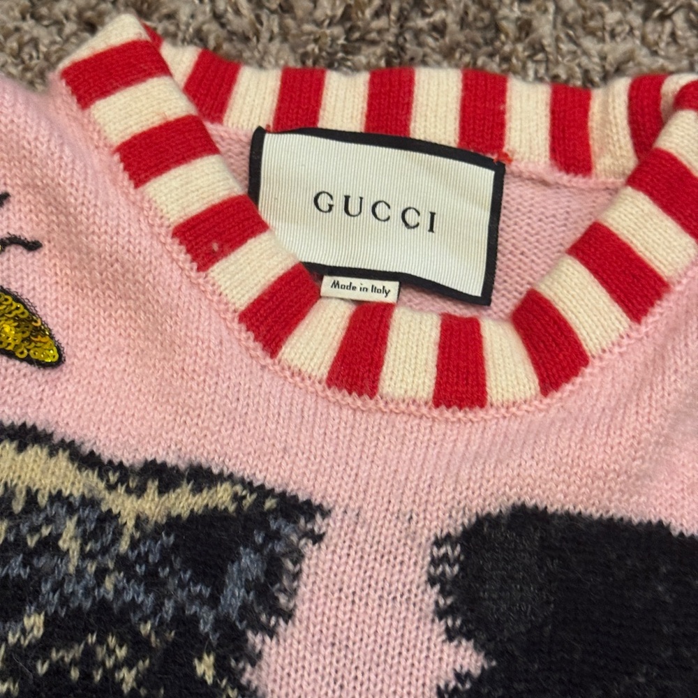 Gucci Pink Knit with Panther Motif - Picture 5 of 8